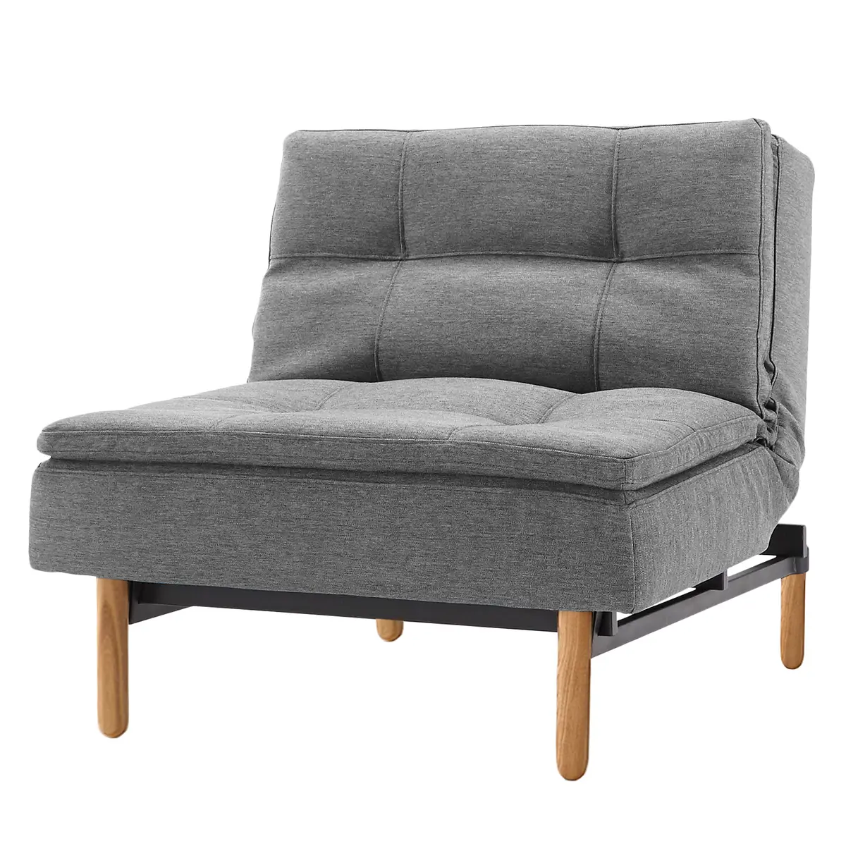 home24 Sessel Stoff Twist Grau | Grau