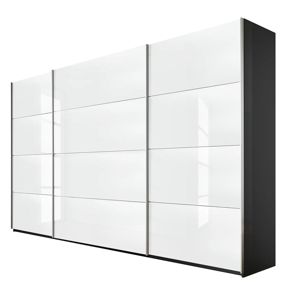 Schwebetürenschrank | Grau