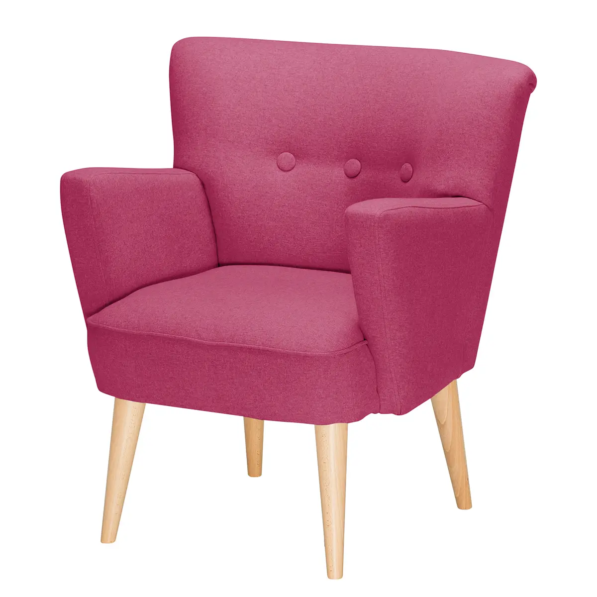 Sessel mit Armlehnen Violett/Fuchsia Webstoff Hanabi