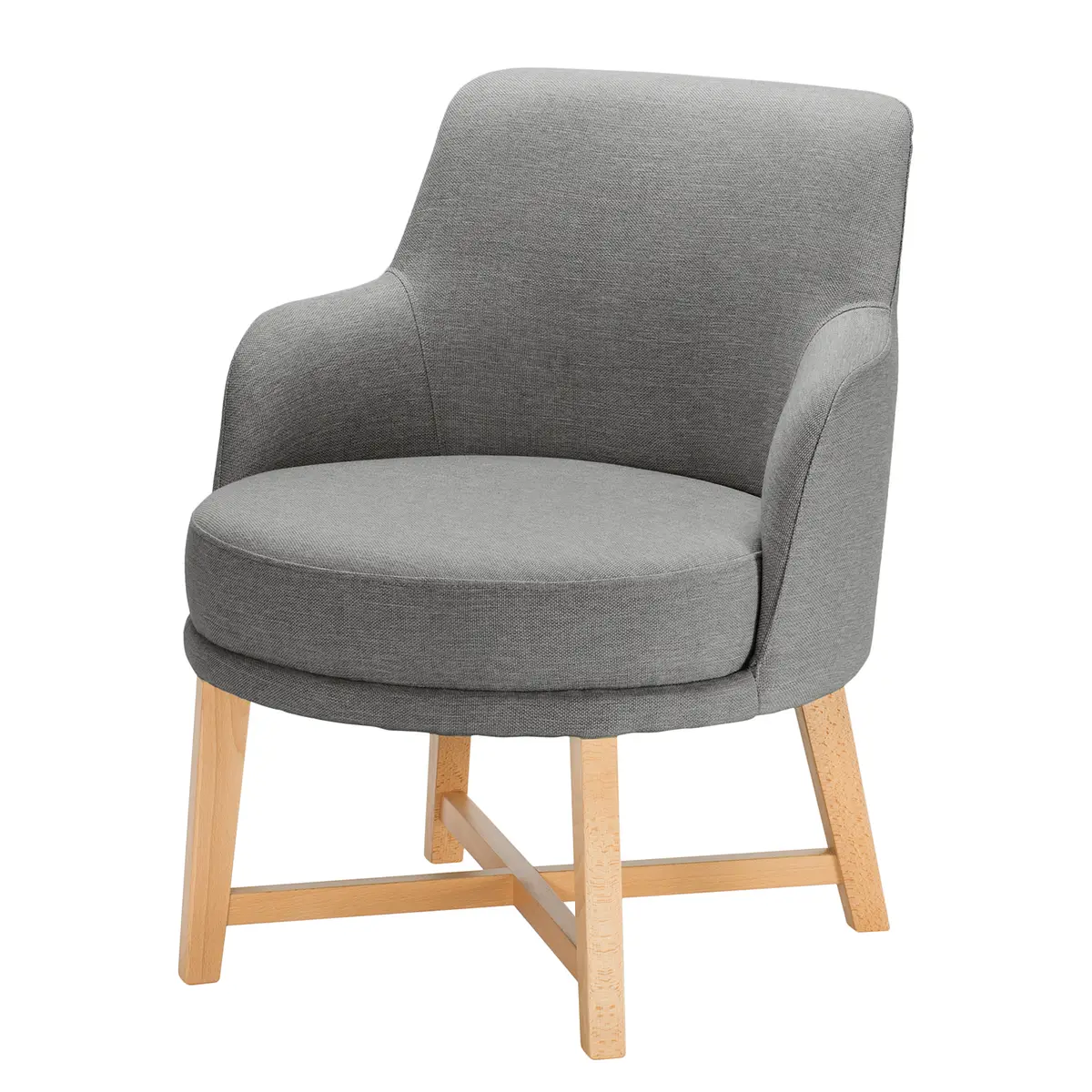 Sessel Siabu Grau/Grau Webstoff | Grau