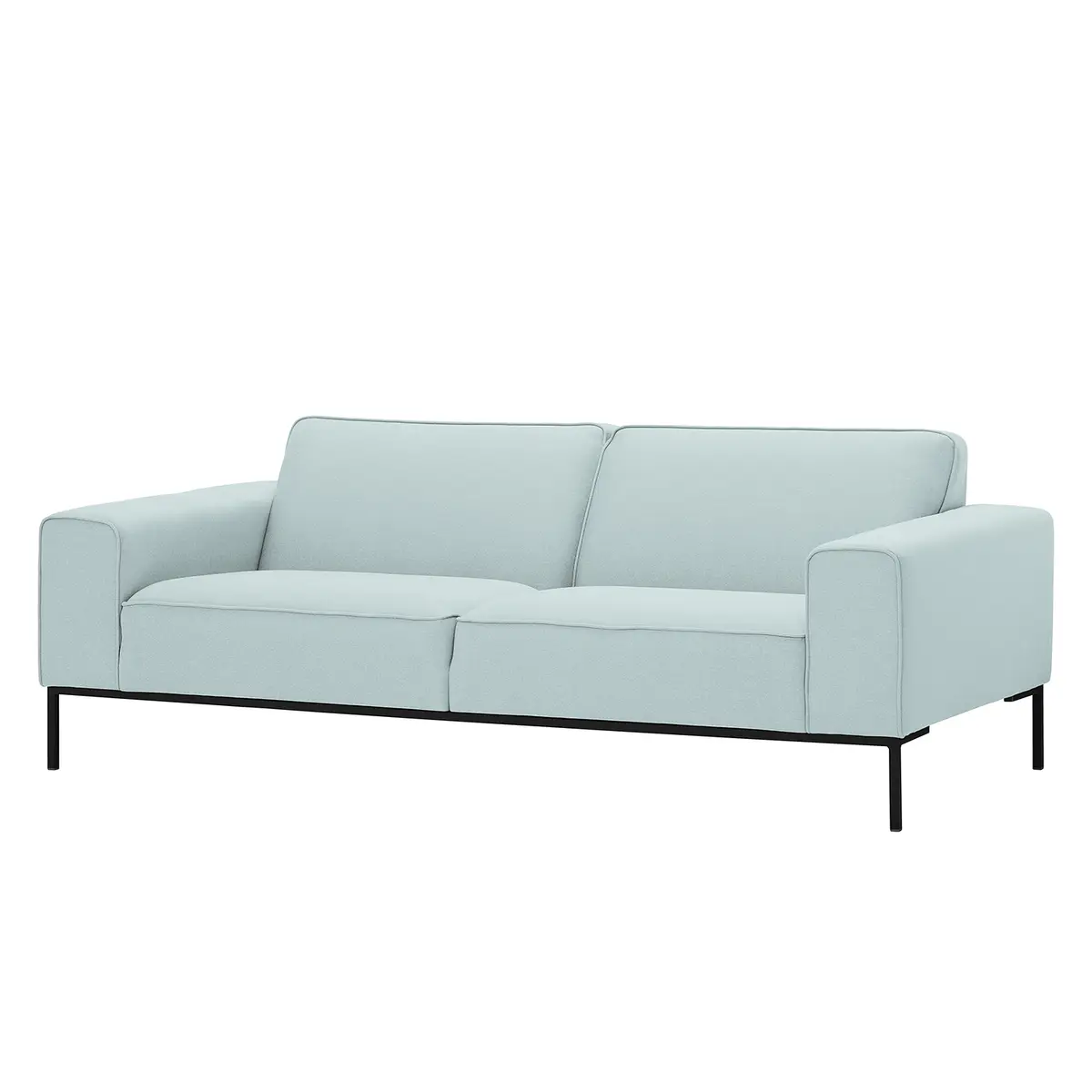 Sofa 3-Sitzer Webstoff Grün/Mint Stoff Floreana | Grün