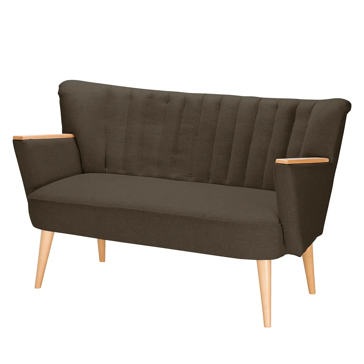 Sofa 2-Sitzer Filz | Braun