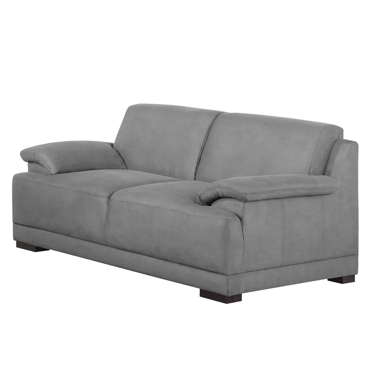 2-Sitzer Sofa Grau Microfaser Bice | Grau
