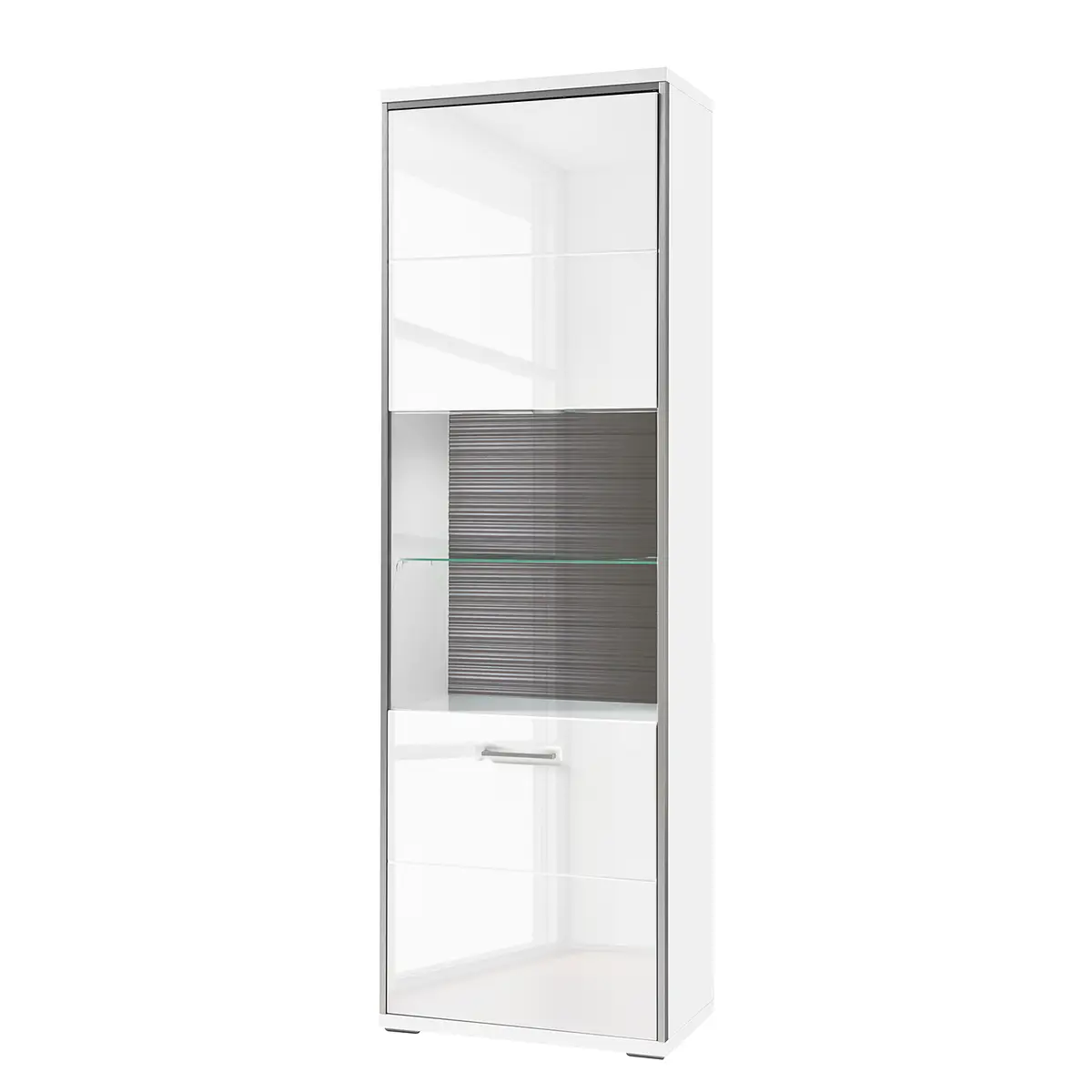 Standvitrine Arco | Grau
