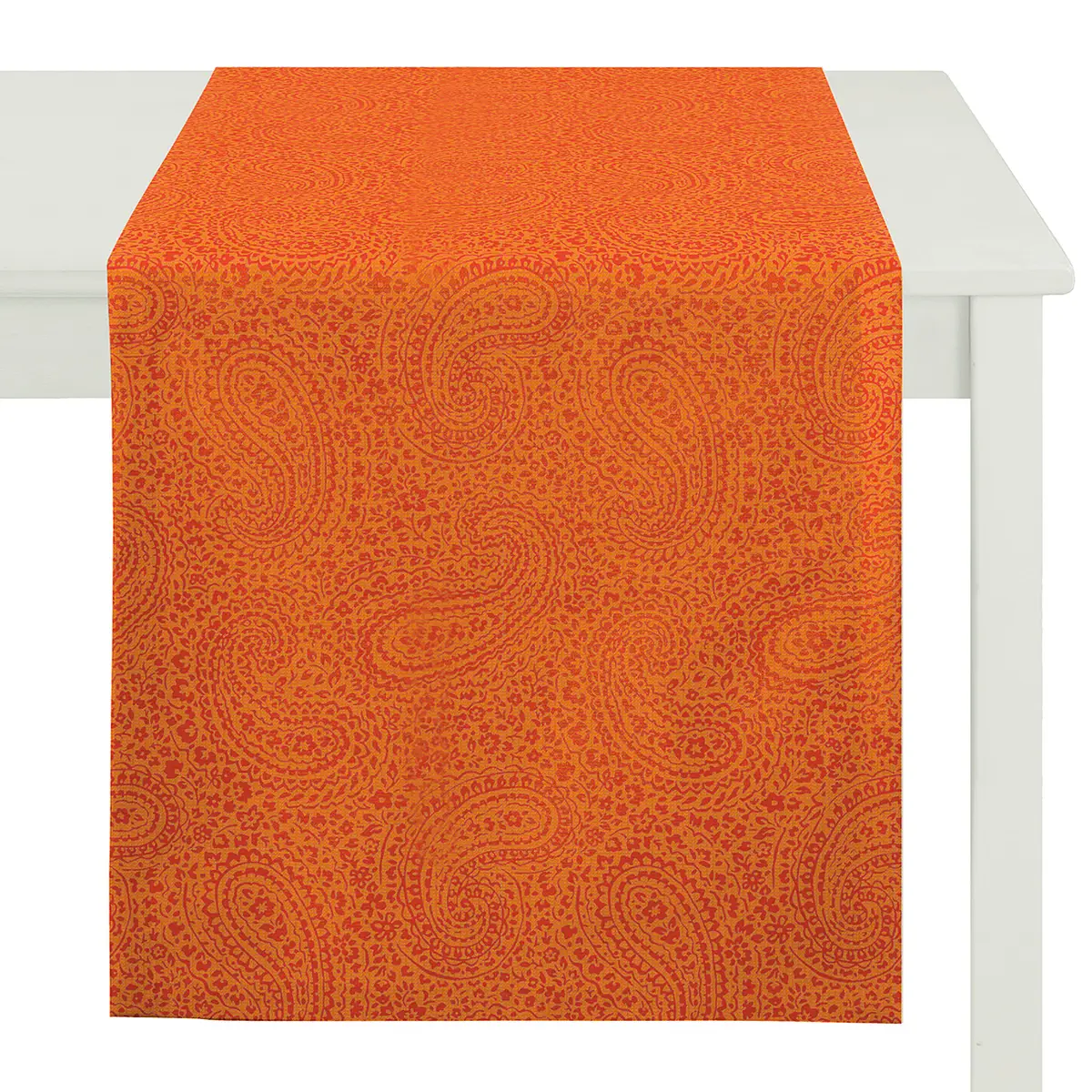 Tischläufer Uni Paisley | Orange
