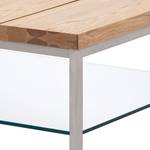 Table basse Envie Chêne noueux / Acier inoxydable - 100 x 60 cm