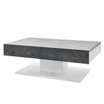 Salontafel Anamelia Donkergrijs/wit - Concrete look