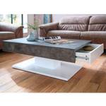 Salontafel Anamelia betonnen look/wit - Concrete look