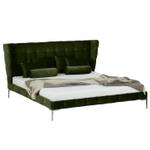 Gestoffeerd bed Neo fluweel Antiek groen - 140 x 200cm