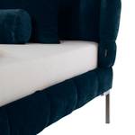 Gestoffeerd bed Neo fluweel Donkerblauw - 140 x 200cm