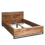 Houten bed Woodson massief acaciahout - 140 x 200 cm - Acaciahouten Lichtbruin - 140 x 200cm