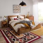 Massief houten bed Mattishall Bruin - Massief hout - 196 x 100 x 216 cm