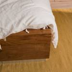 Massief houten bed Mattishall Bruin - Massief hout - 196 x 100 x 216 cm