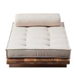 Daybed Thamali I Bruin - Massief hout - 90 x 23 x 220 cm