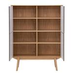 Highboard Levin eikenhout/pastelblauw