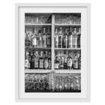 Impression d’art Bar II Partiellement en pin massif - Blanc - 30 x 40 cm