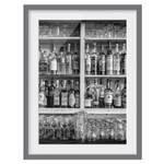 Bild Bar III Kiefer teilmassiv - Grau - 40 x 55 cm