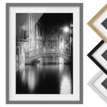 Bild Brücke Venedig III Kiefer teilmassiv - Grau - 70 x 100 cm