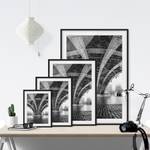 Afbeelding Under The Iron Bridge I deels massief grenenhout - zwart - 30 x 40 cm