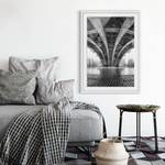 Afbeelding Under The Iron Bridge II deels massief grenenhout - wit - 40 x 55 cm