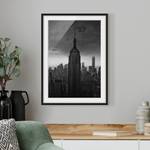 Afbeelding New York Rockefeller View I deels massief grenenhout - zwart - 50 x 70 cm
