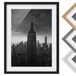 Tableau déco New York Rockefeller I Pin massif - Noir - 70 x 100 cm