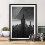 Afbeelding New York Rockefeller View I deels massief grenenhout - zwart - 70 x 100 cm