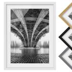 Tableau déco Under The Iron Bridge II Partiellement en pin massif - Blanc - 50 x 70 cm