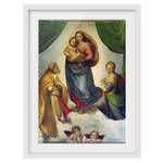 Bild Die Sixtinische Madonna II Kiefer teilmassiv - Weiß - 30 x 40 cm