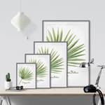 Afbeelding Aquarel Trachycarpus III deels massief grenenhout - grijs - 30 x 40 cm