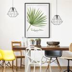 Afbeelding Aquarel Trachycarpus I deels massief grenenhout - zwart - 50 x 70 cm