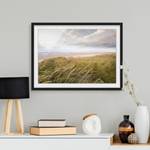 Impression d’art rêve de dunes I Pin massif - Noir - 100 x 70 cm