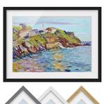 Afbeelding Baai Rapallo I deels massief grenenhout - zwart - 40 x 30 cm