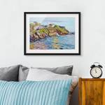 Impression d’art la baie de Rapallo I Pin massif - Noir - 40 x 30 cm