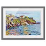 Afbeelding Baai Rapallo III deels massief grenenhout - grijs - 70 x 50 cm