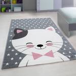 Kindervloerkleed Kat polypropeen - roze - 120 x 170 cm - Roze - 120 x 170 cm