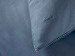 Parure de lit en coton renforcé Bamboo Bambou / Satin - Bleu - Bleu - 220 x 200 cm