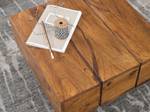 Tavolino da salotto Neuberg Legno massello di Sheesham / Marrone scuro - 44 x 30 cm