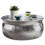 Couchtisch Hainburg Aluminium - Silber - Silber - 75 x 31 cm