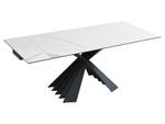 Ausziehbarer Tisch BEKIM Weiß - Stein - 90 x 76 x 200 cm