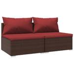 Garten-Lounge-Set (2-teilig) 3013629-11 Braun - Rot