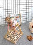 Montessori-Kiefernkletterer. Beige - Massivholz - 72 x 80 x 72 cm
