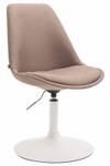 Chaise salle à manger Maverick Lot de 4 Taupe - Blanc