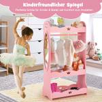Kinder Kleiderschrank Pink - Holzwerkstoff - 34 x 116 x 62 cm