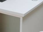 Schreibtisch Venedig Weiß - Holz teilmassiv - 130 x 73 x 62 cm