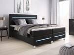 Boxspringbett Sejour Schwarz - Breite: 160 cm - H2