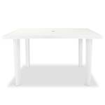 Table rectangulaire en pvc Blanc - Matière plastique - 126 x 72 x 126 cm