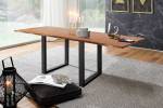 Table LORE acacia massif Imitation noyer