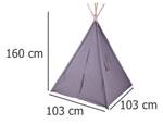 cm Kinderzelt, 103x103x160 TIPI