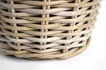 3tlg. Set Blumentopf RATTANSET3 Grau - Rattan - 31 x 21 x 31 cm